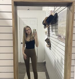 Mono B Essential Leggings, Dark Earth