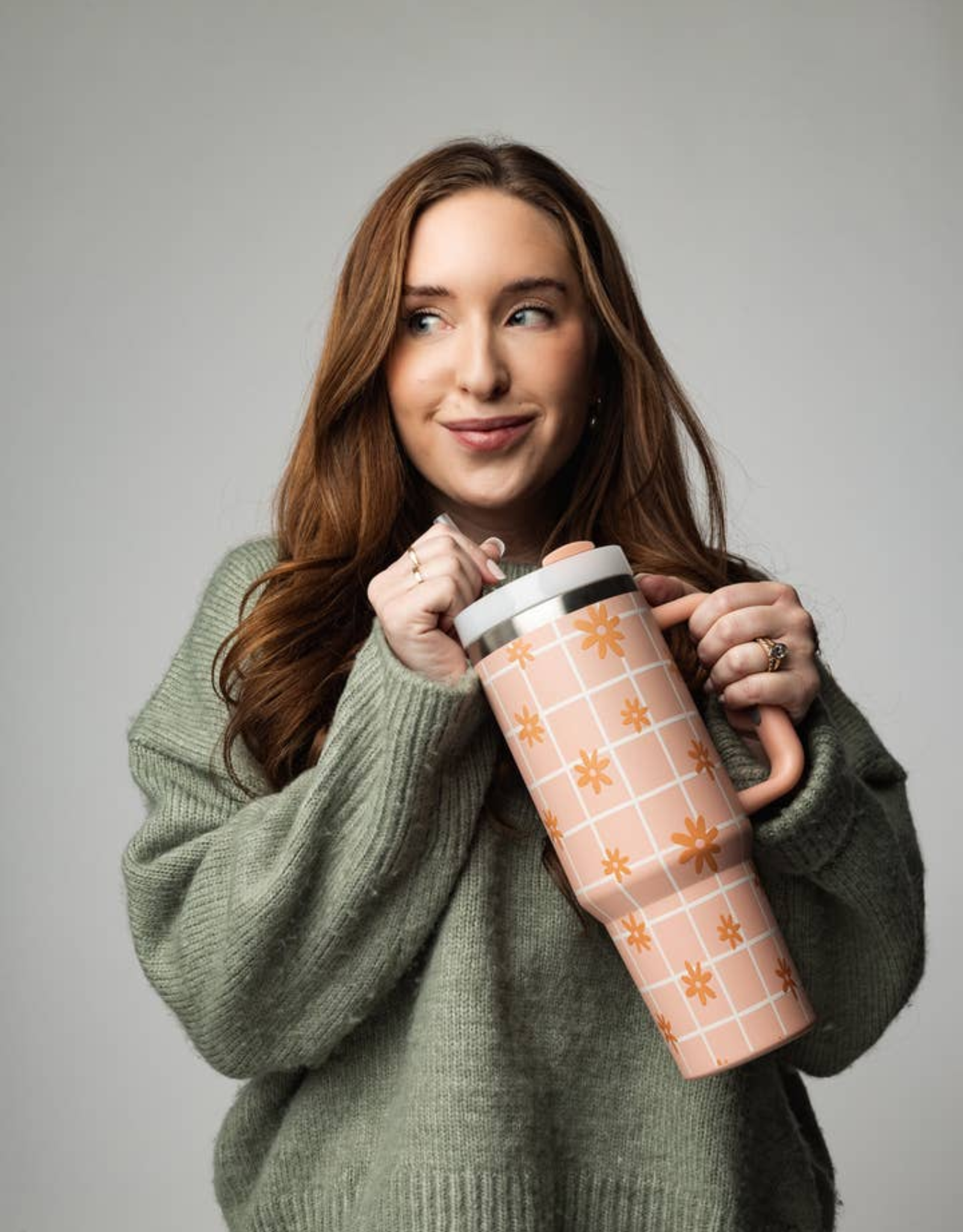 The Care Collective Tumbler, Retro Floral 40oz