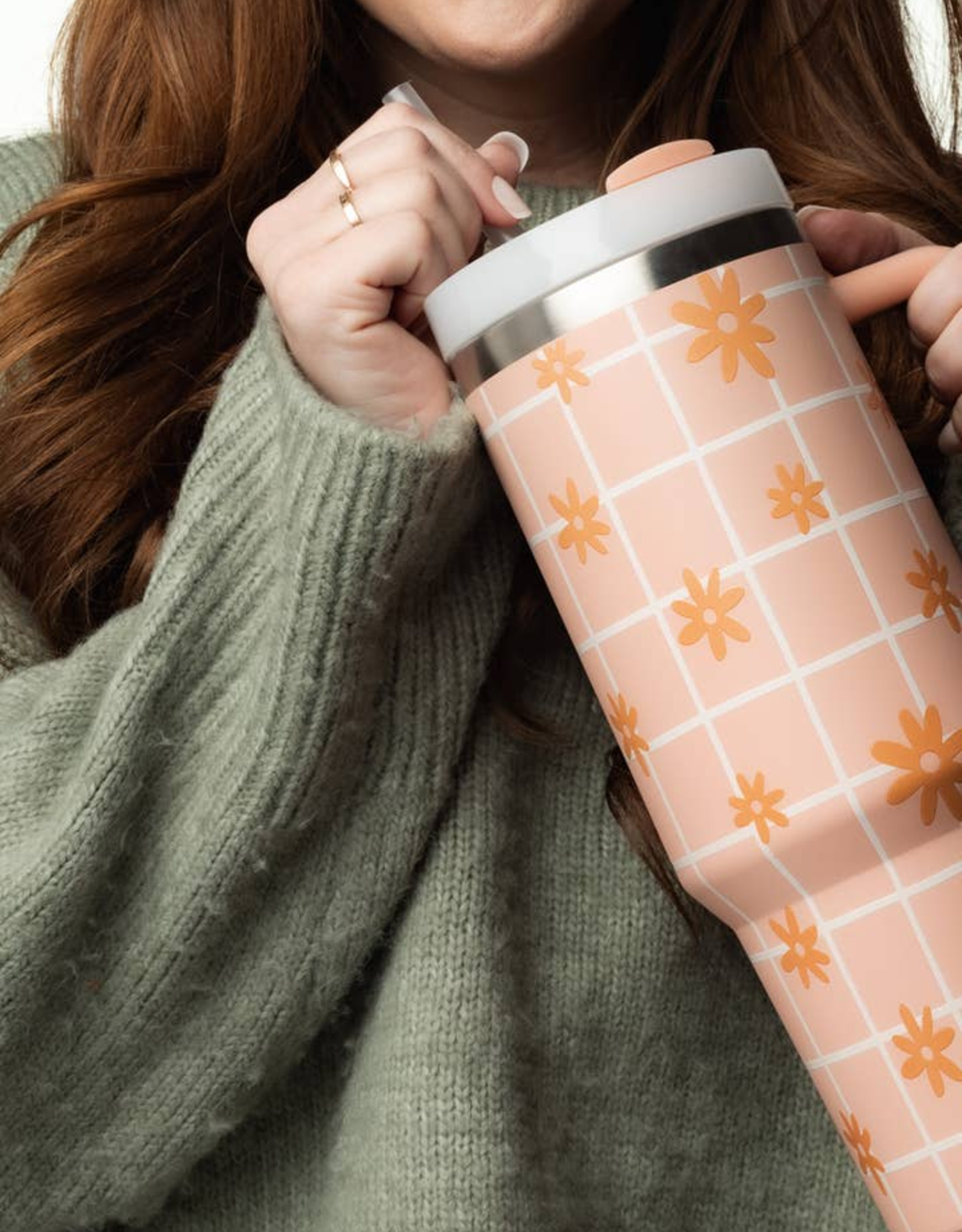 The Care Collective Tumbler, Retro Floral 40oz