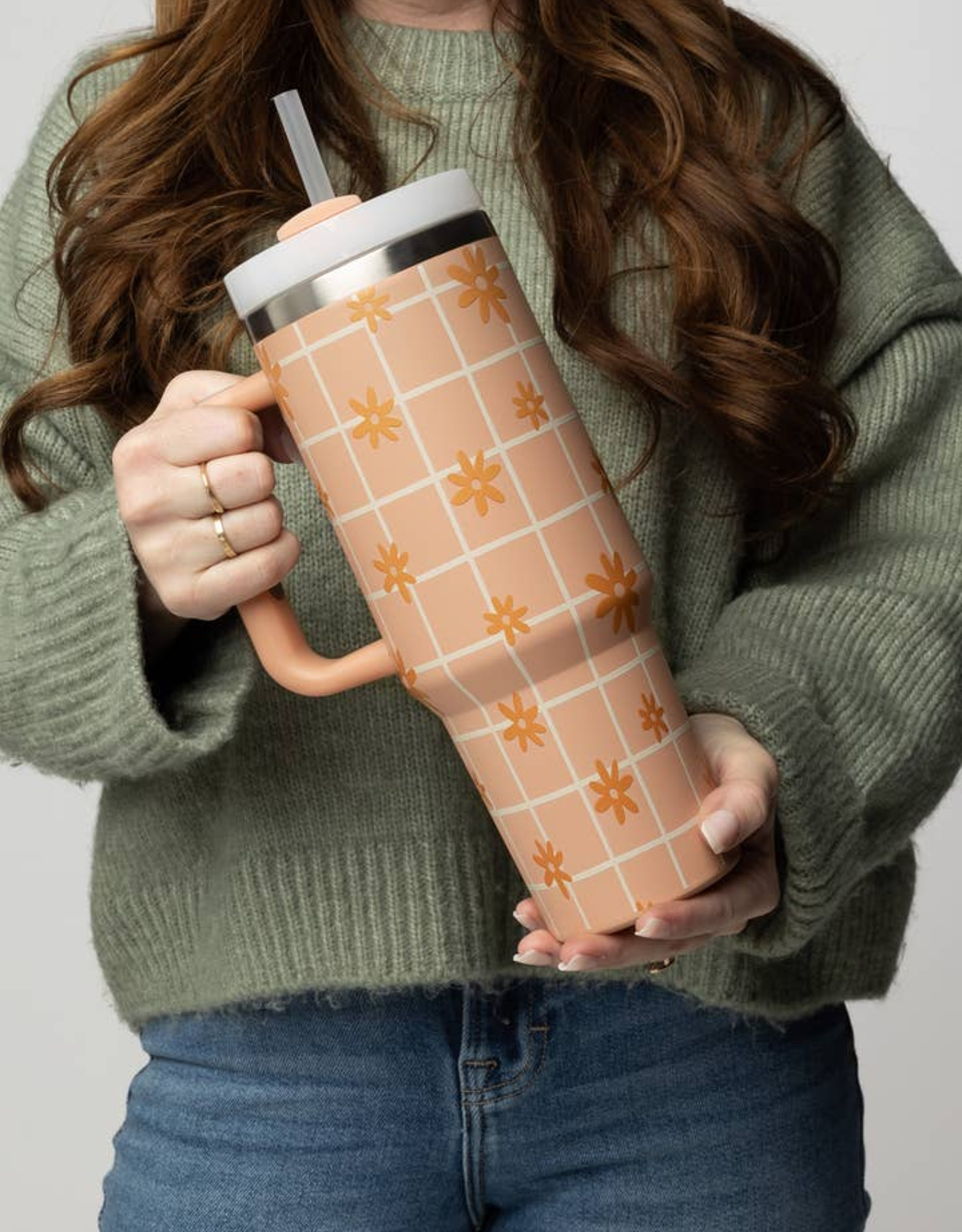 The Care Collective Tumbler, Retro Floral 40oz