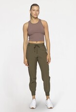 Mono B Essential Cuffed Joggers, Ivy Green