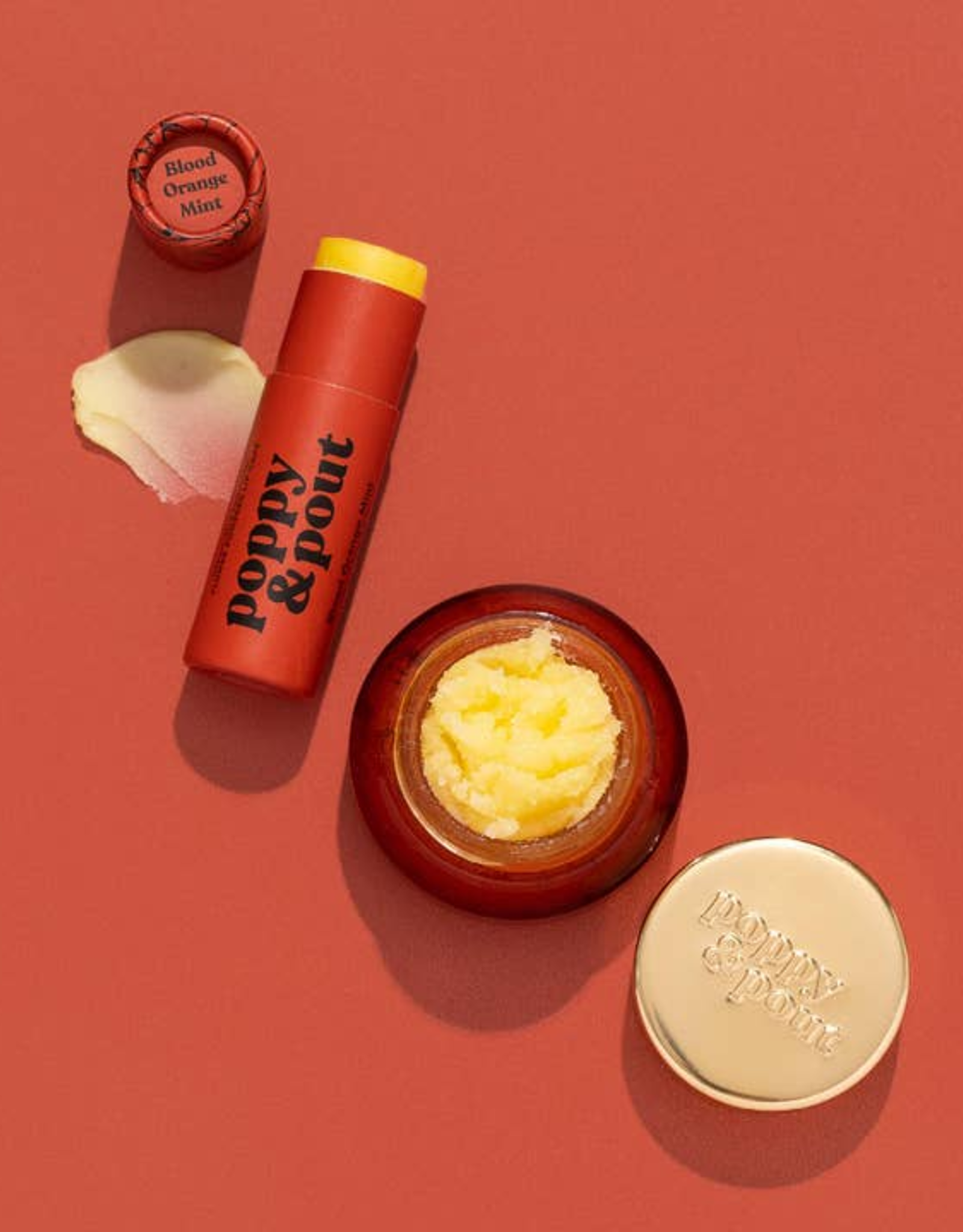 Poppy & Pout Lip Care Duo, Blood Orange Mint