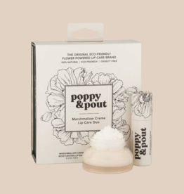 Poppy & Pout Lip Care Duo, Marshmallow Creme