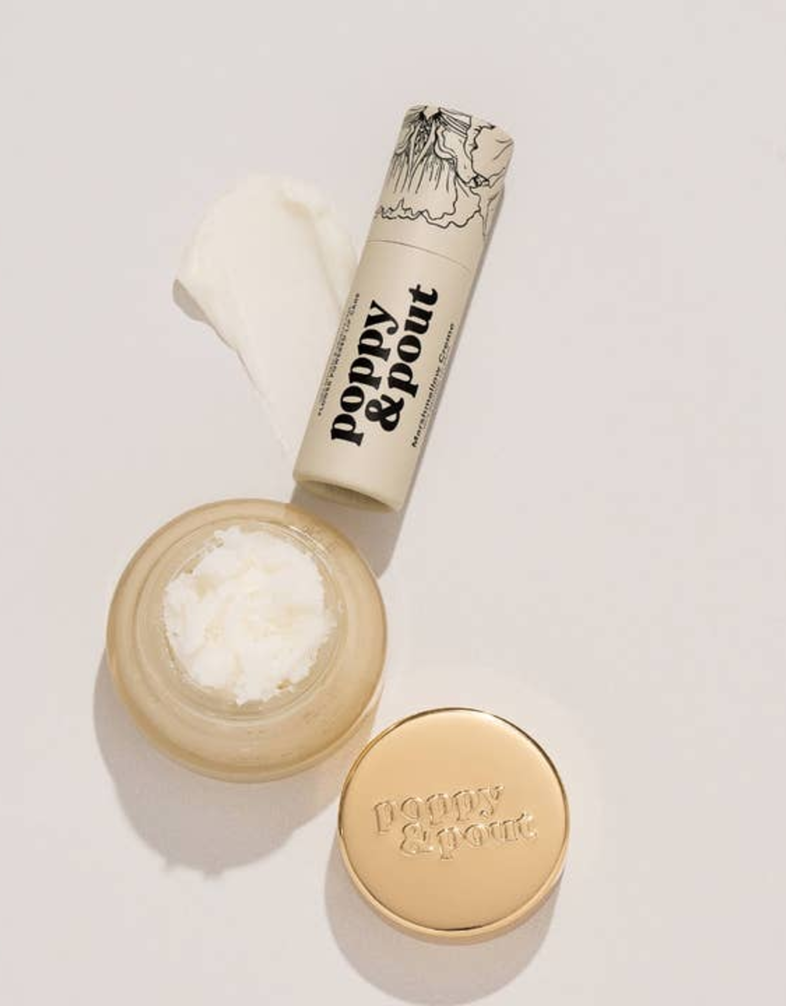 Poppy & Pout Lip Care Duo, Marshmallow Creme