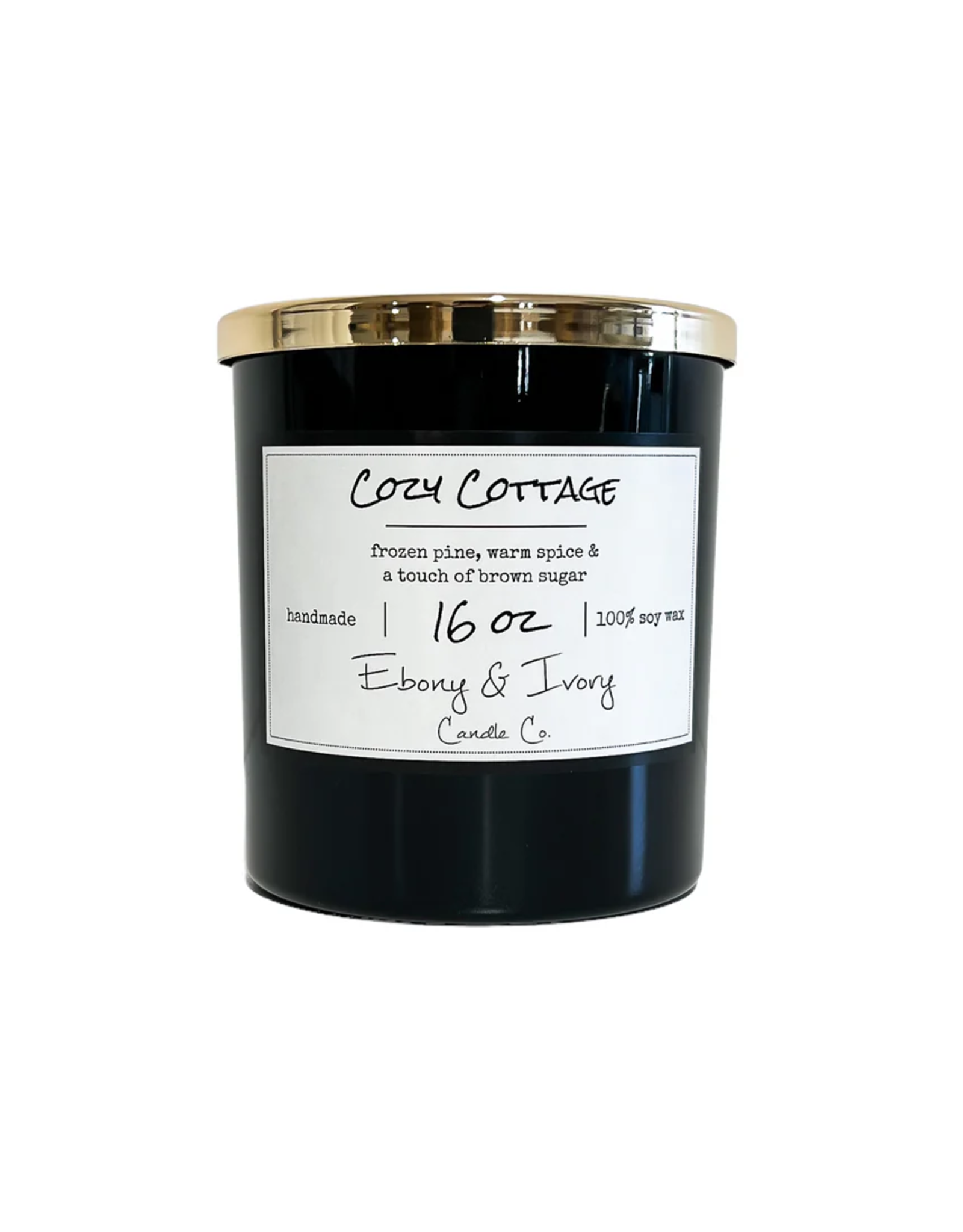 Ebony & Ivory Cozy Cottage 16oz Candle