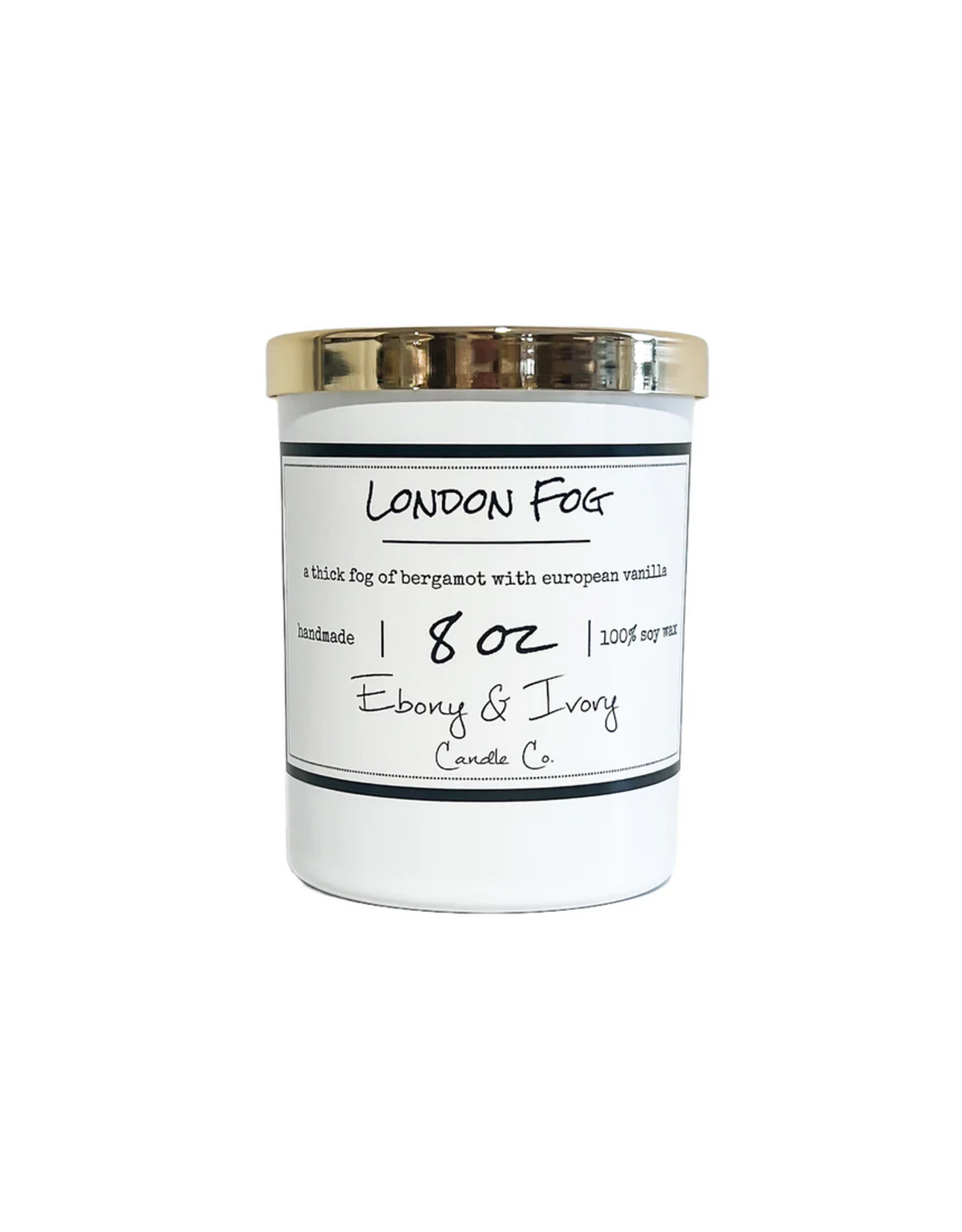 Ebony & Ivory London Fog 8oz Candle