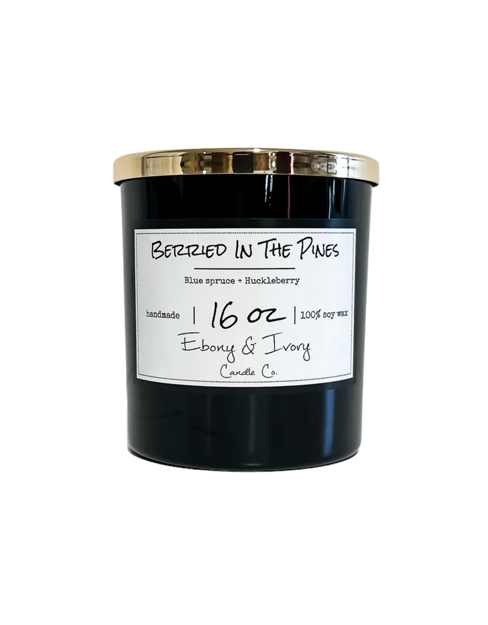 Ebony & Ivory Berried In The Pines 16oz Candle