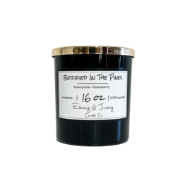 Ebony & Ivory Berried In The Pines 16oz Candle