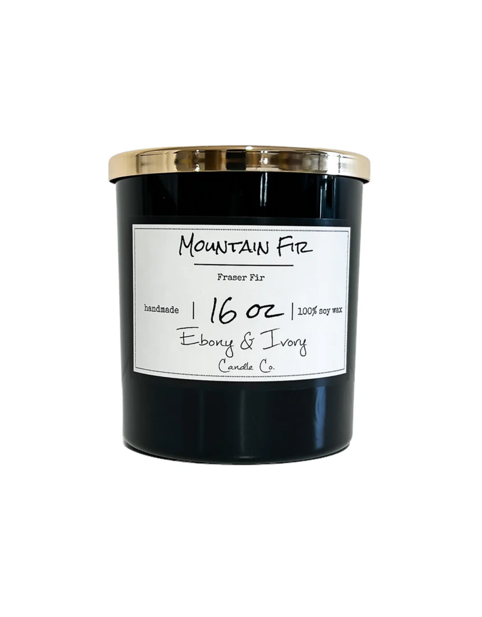 Ebony & Ivory Mountain Fir 16oz Candle