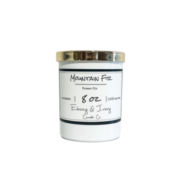 Ebony & Ivory Mountain Fir 8oz Candle