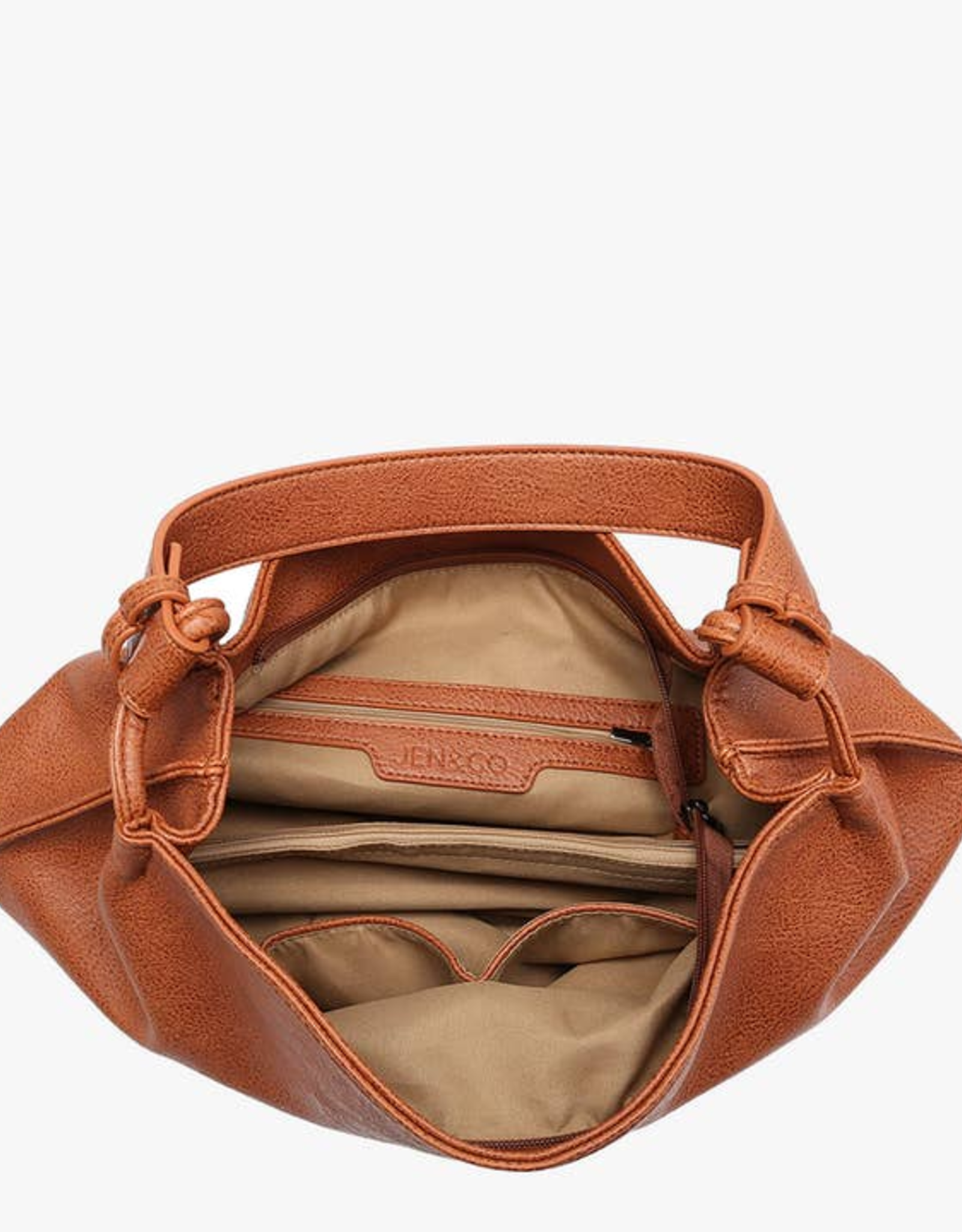 Jen & Co. Gina Tote w/Inner Compartment, Brown