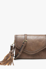 Jen & Co. Sloane Flapover Crossbody-Coffee