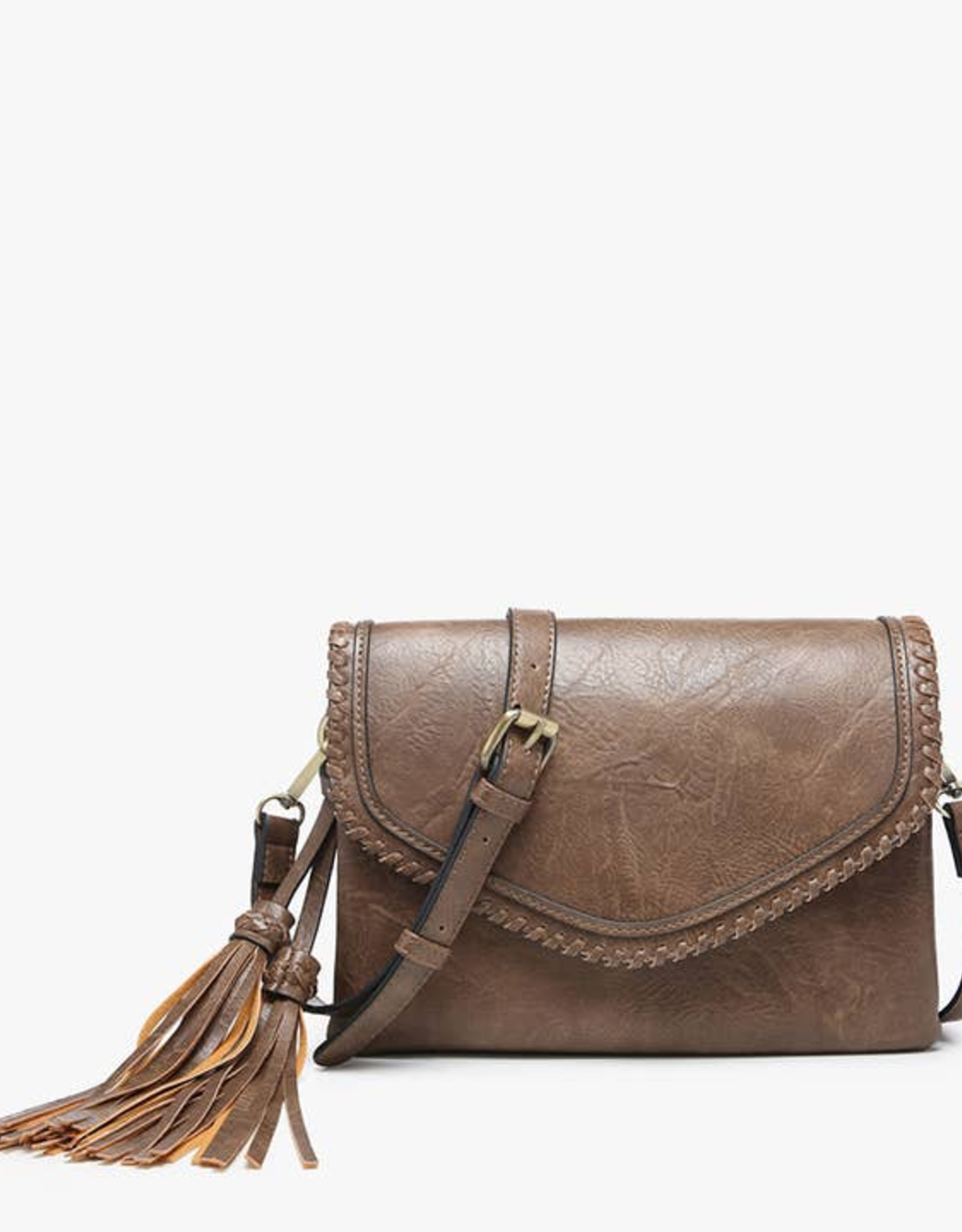 Jen & Co. Sloane Flapover Crossbody-Coffee