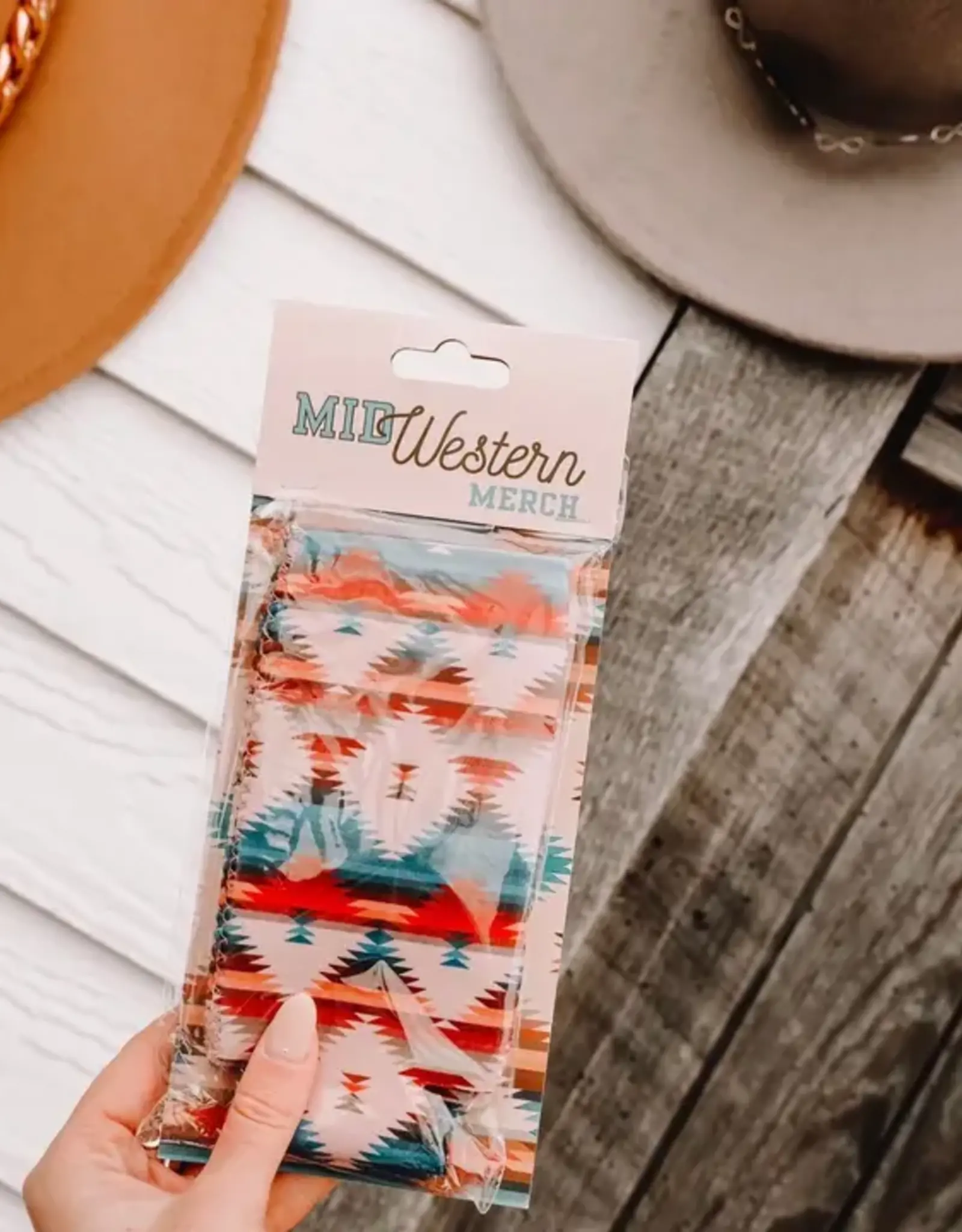 The Front Porch Label Coozie 2 Pack, Aztec