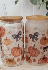 Frosted Cup w/Lid, Mystical Pumpkins