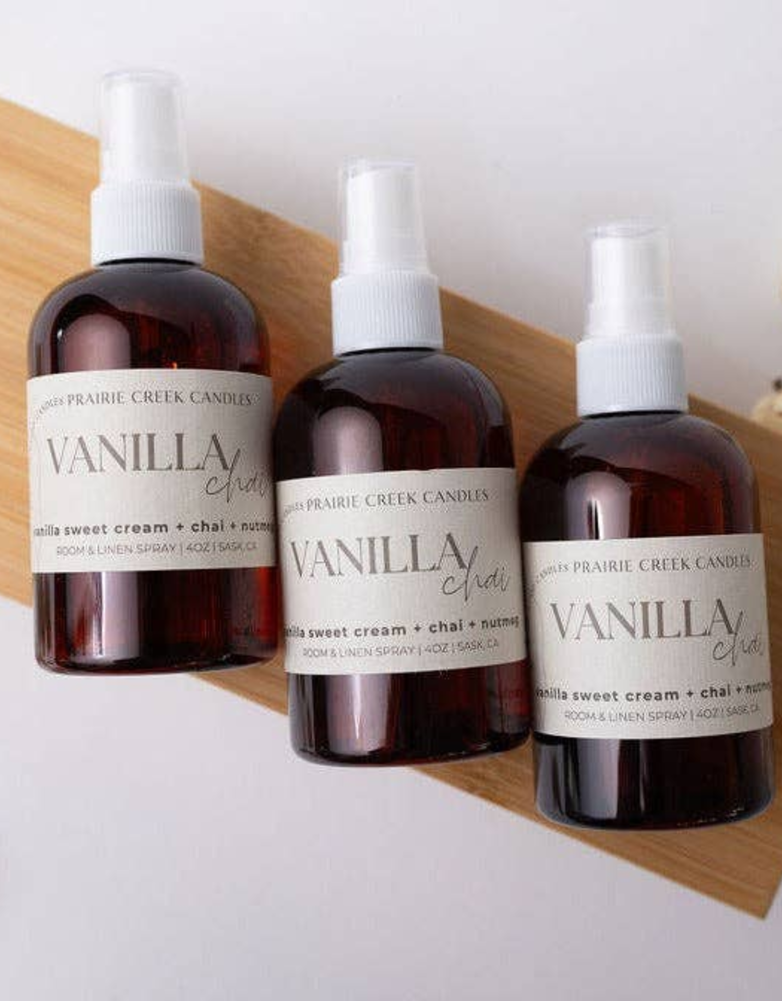 Prairie Creek Candles Room Spray, Vanilla Chai