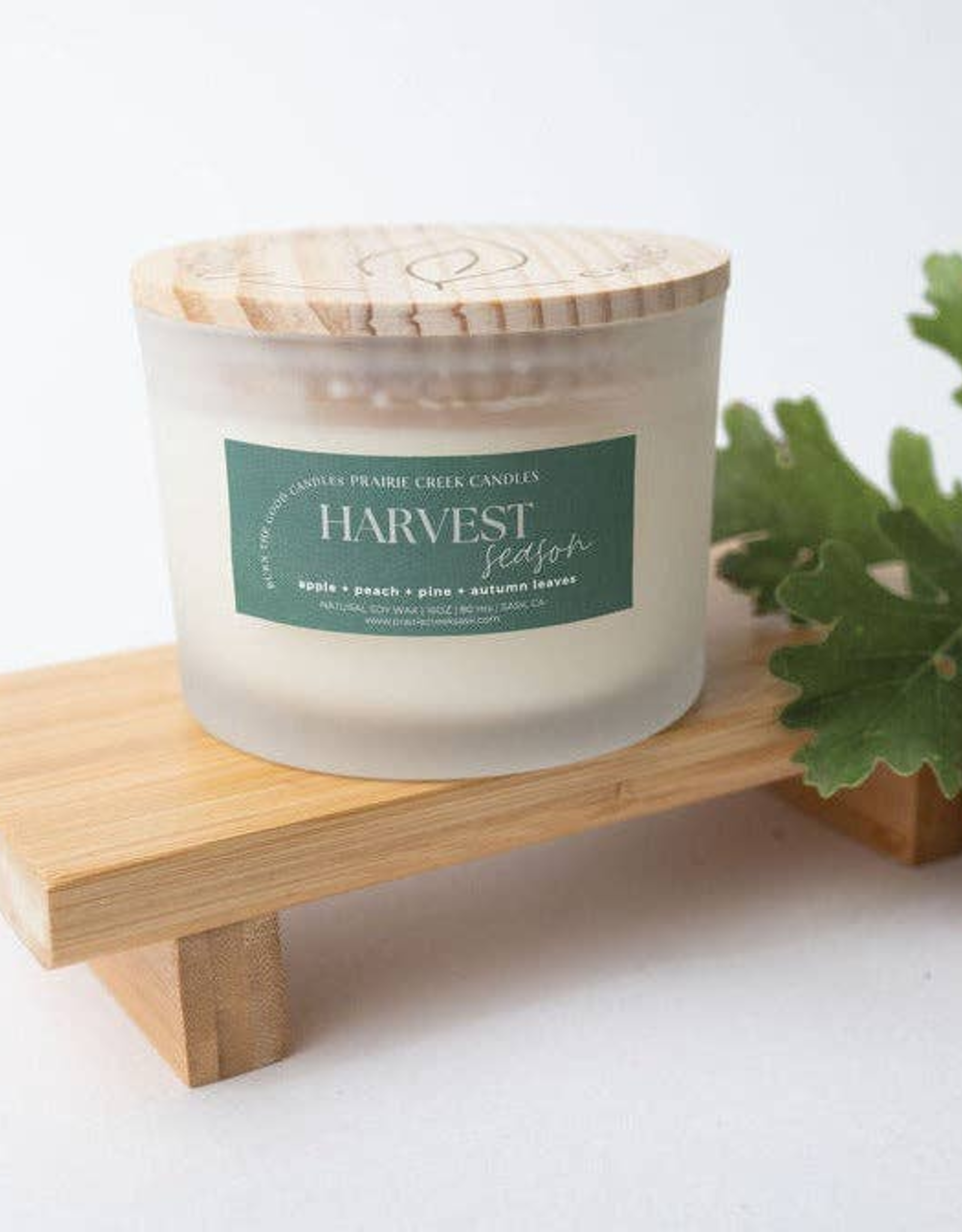 Prairie Creek Candles Wood Wick Candle, Harvest Season 16oz