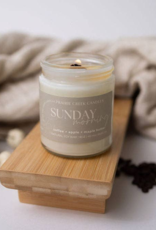 Prairie Creek Candles Wood Wick Candle, Sunday Morning 8oz