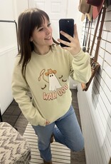 Blonde Ambition Boo Haw Crew Neck Sweater, Sand