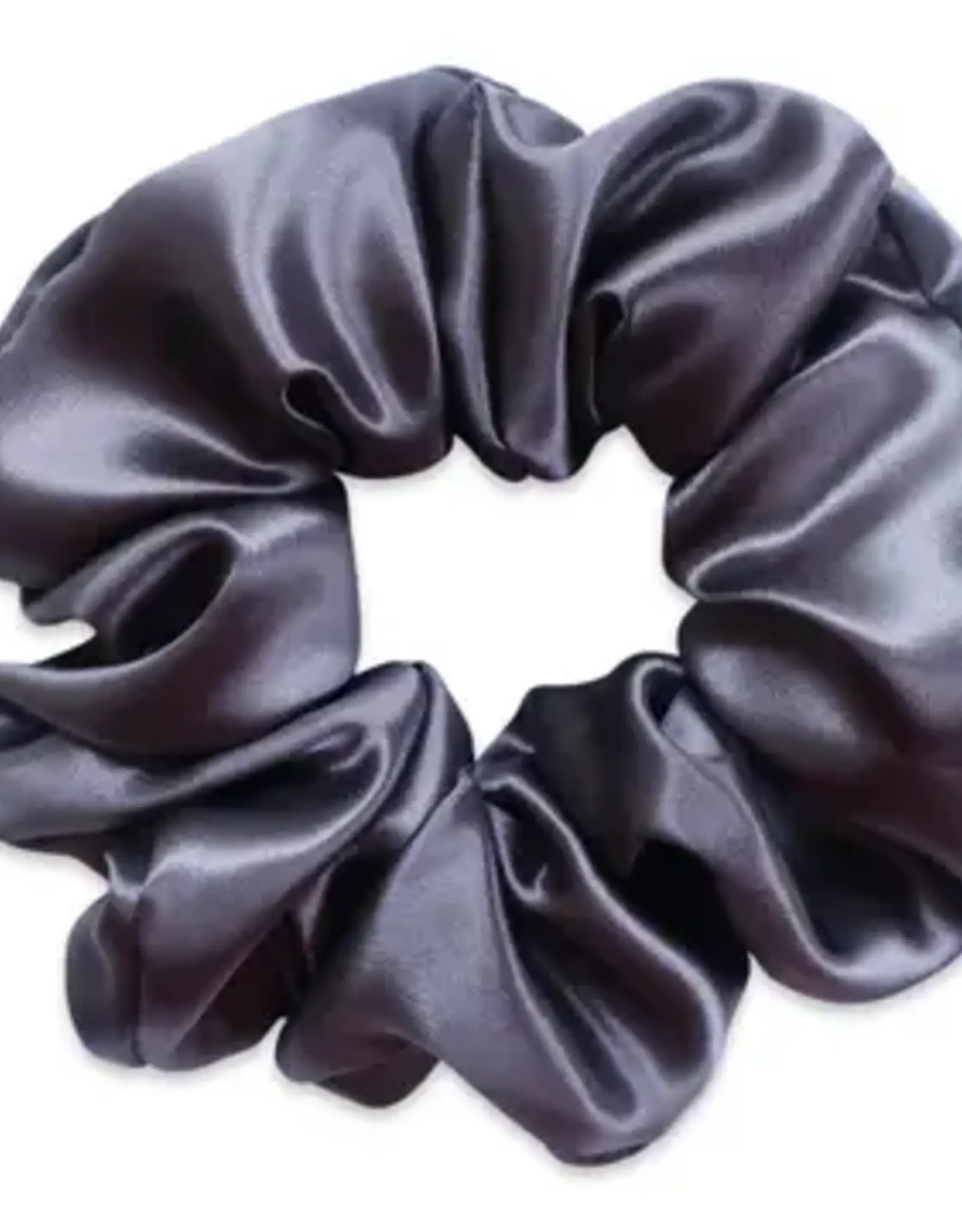 Antler & Acre Scrunchie-Silk, Charcoal