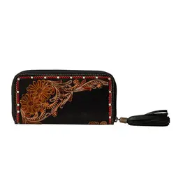 Myra Bag Cavender Trail Hand-Tooled  Wallet