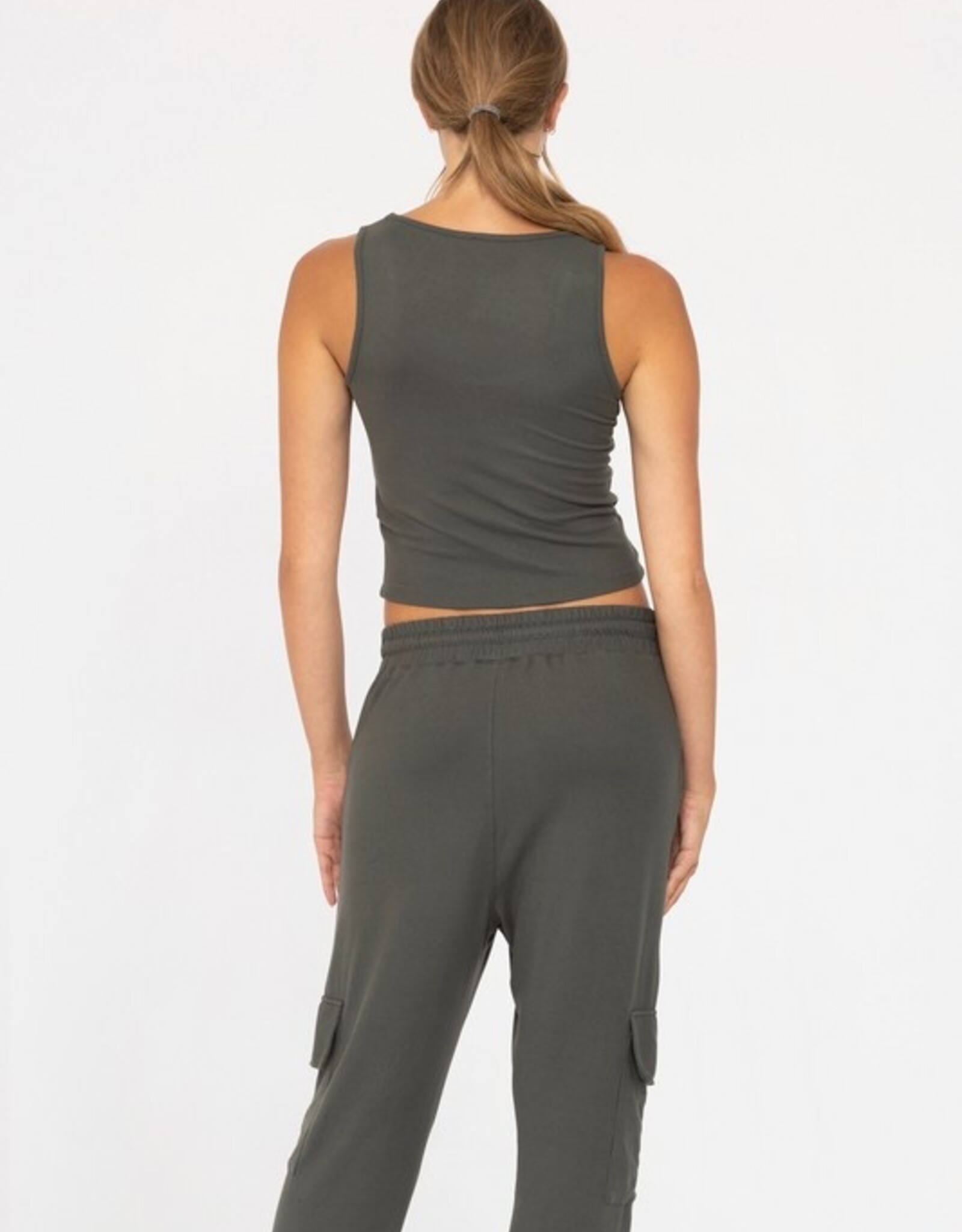Mono B Brushed Lounge Tank, Urban Grey
