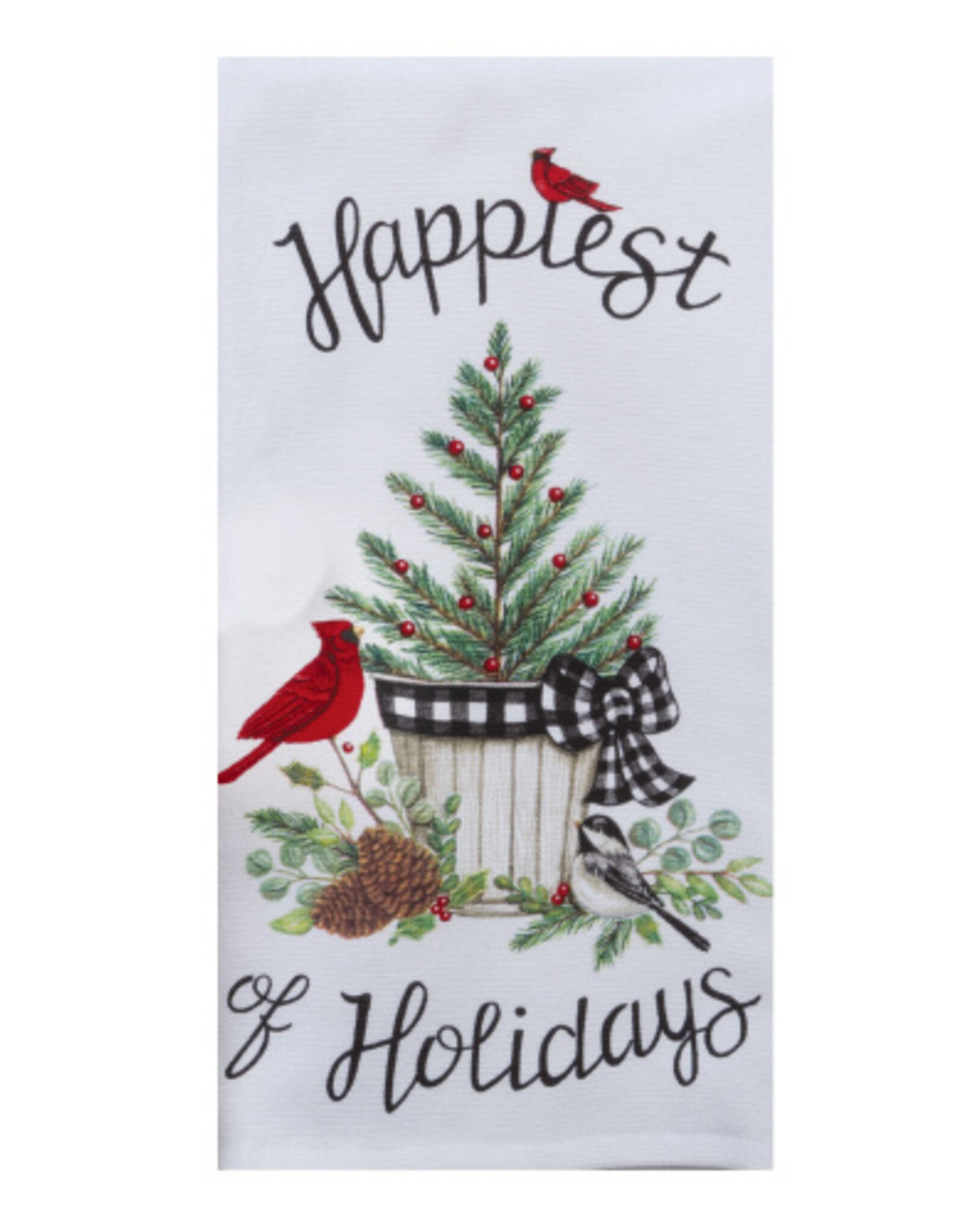 KayDee Terry Towel, WC Happiest Holidays