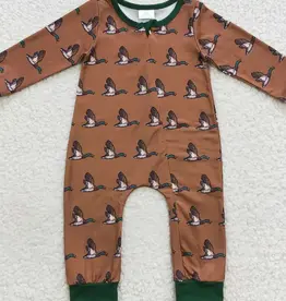 Aier Wholesale Long Sleeve, Duck Romper, Brown