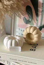 Studio Akiyo Pumpkin Tea Light Holder, Beige