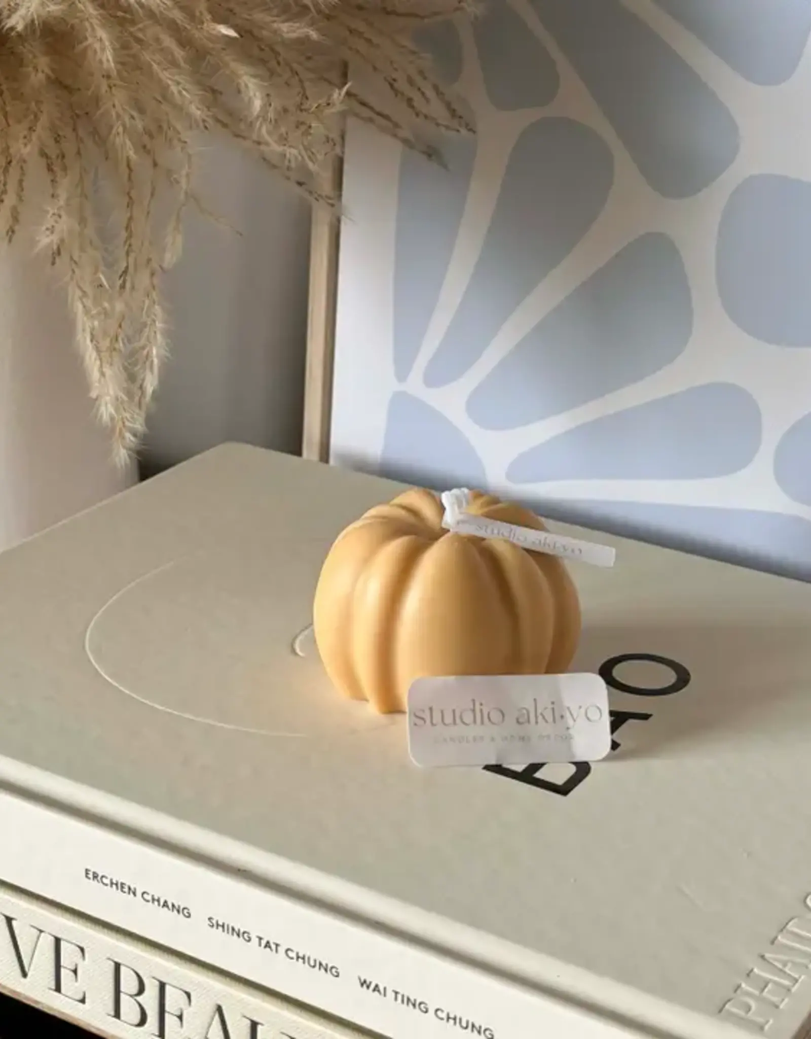 Studio Akiyo Pumpkin Candle, Cappuccino