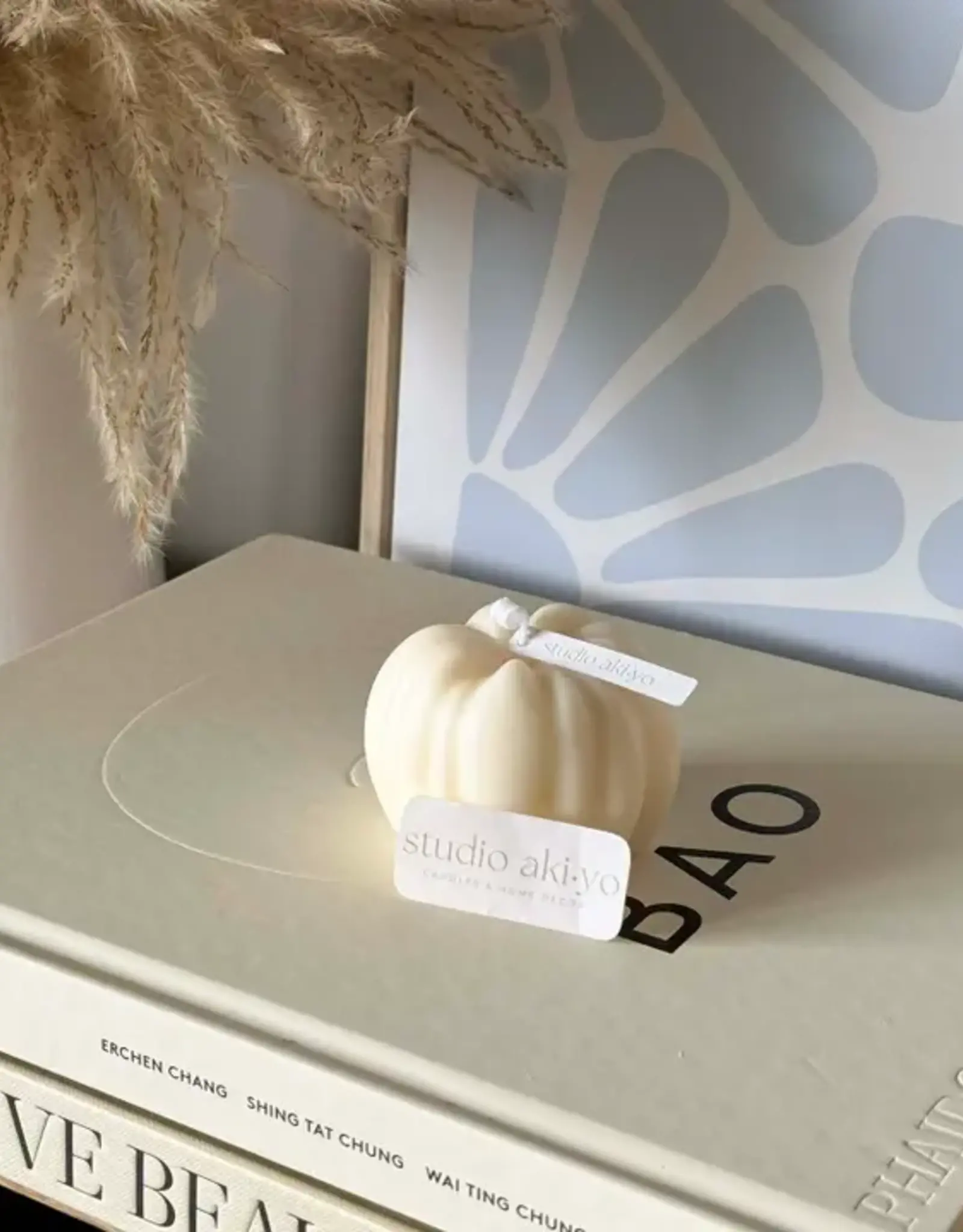 Studio Akiyo Pumpkin Candle, Ivory