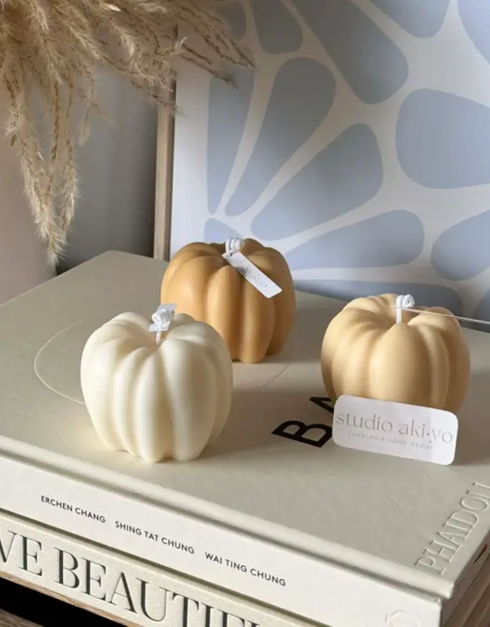 Studio Akiyo Pumpkin Candle, Ivory