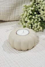 Studio Akiyo Pumpkin Tea Light Holder, Beige
