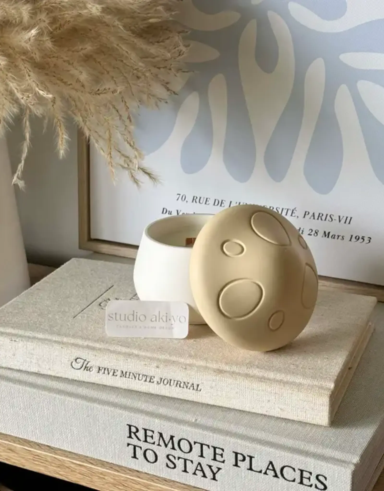 Studio Akiyo Wood Wick Candle, Mushroom