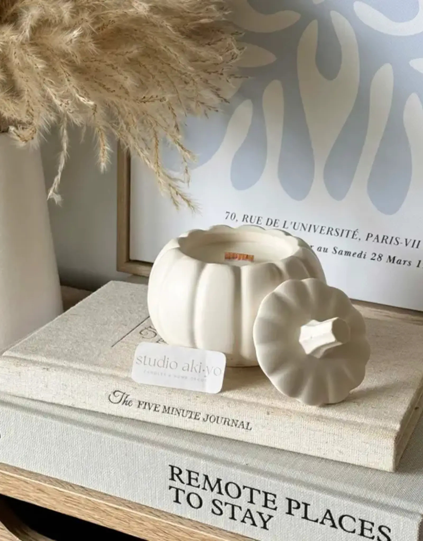 Studio Akiyo Wood Wick Candle, Pumpkin