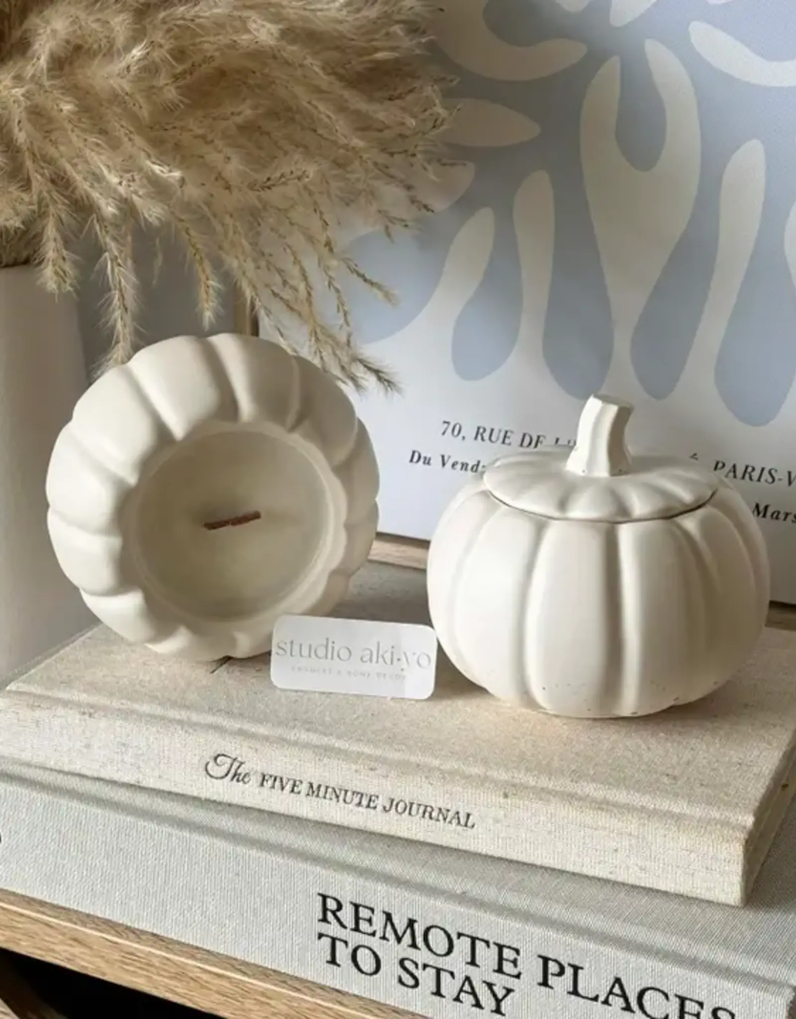 Studio Akiyo Wood Wick Candle, Pumpkin
