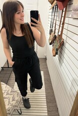 Mono B Brushed Lounge Tank, Black