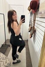 Mono B Brushed Lounge Tank, Black