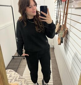 Mono B Classic Fleece Sweatshirt, Black