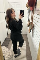 Mono B Classic Fleece Sweatshirt, Black Mono B Classic Fleece Sweatshirt, Black