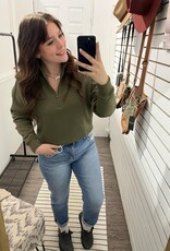 Mono B Quarter Zip Pullover, Asstd