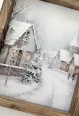 Ashwood Designs Winter Village Print, 9x11