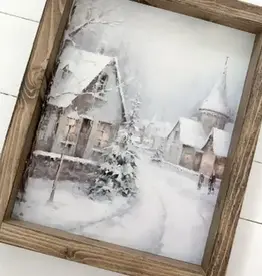 Ashwood Designs Winter Village Print, 9x11