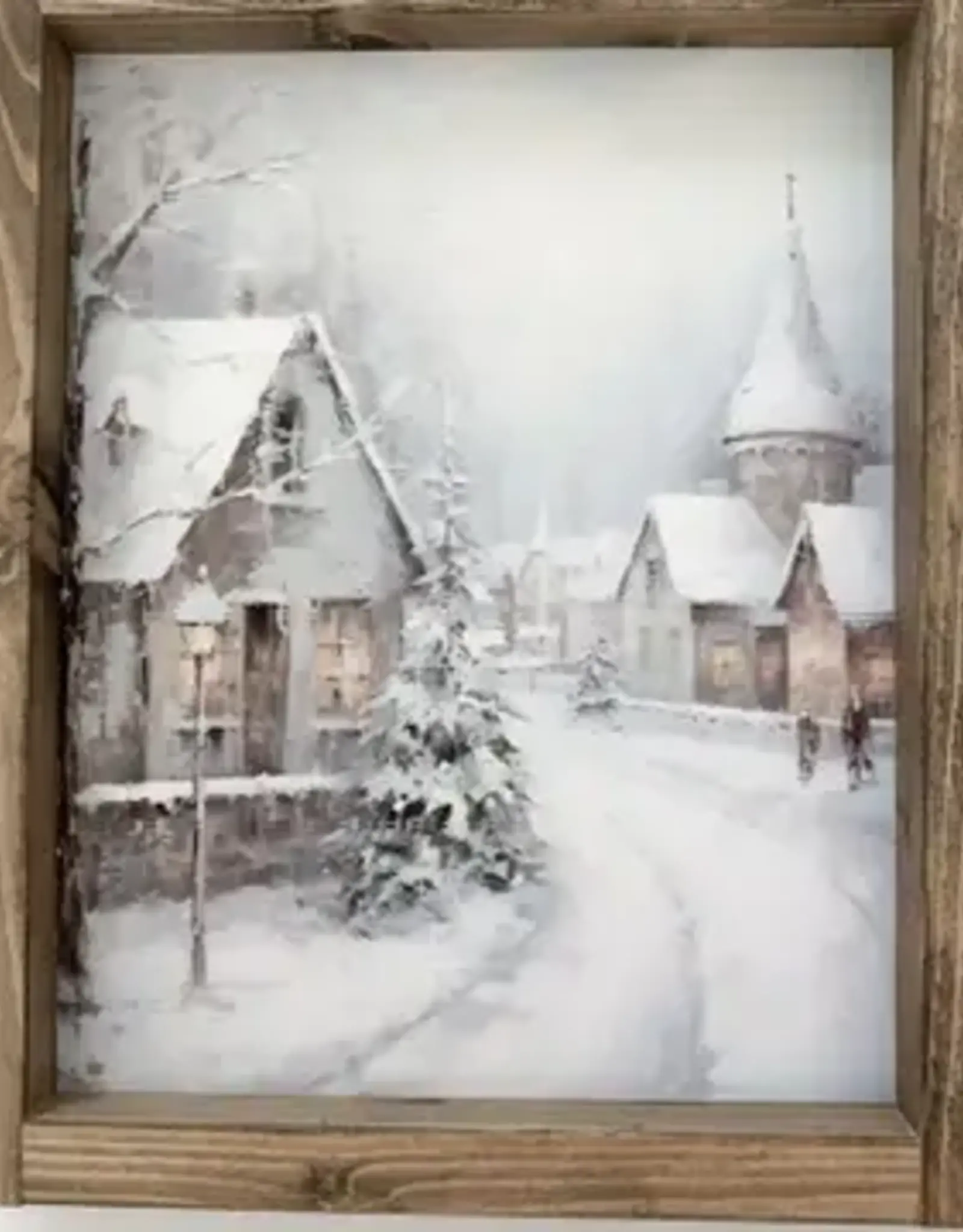 Ashwood Designs Winter Village Print, 9x11