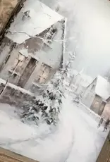 Ashwood Designs Winter Village Print, 9x11
