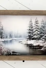 Ashwood Designs Winter Stream Print, 9x11