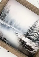 Ashwood Designs Winter Stream Print, 9x11