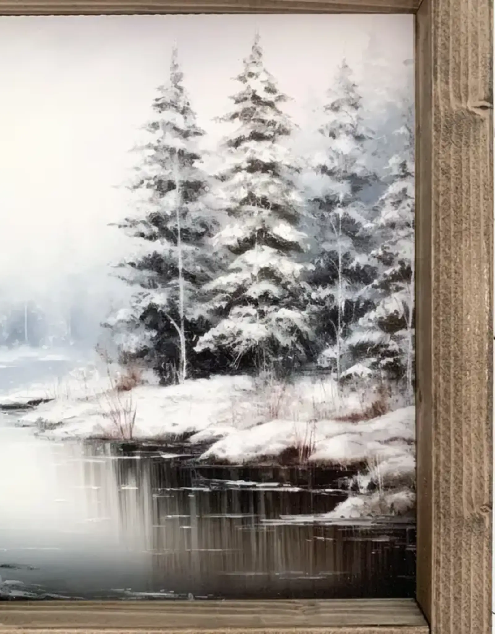 Ashwood Designs Winter Stream Print, 9x11