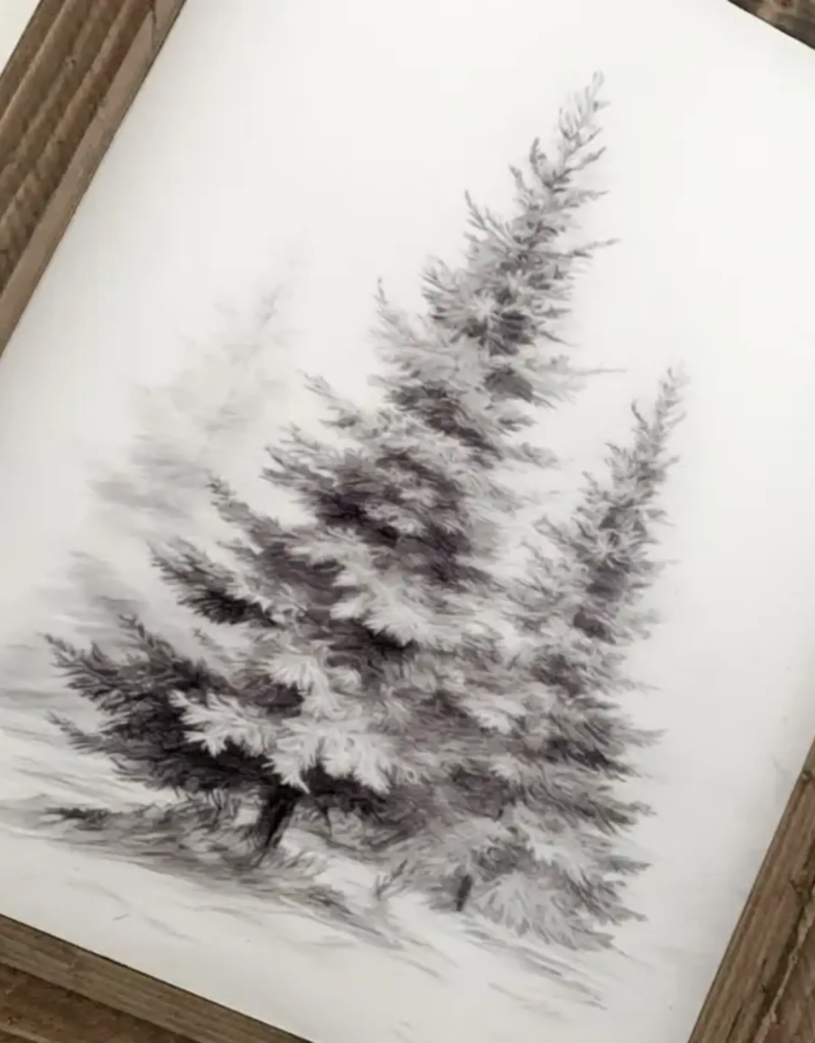 Ashwood Designs Winter Trees Print, 13x17