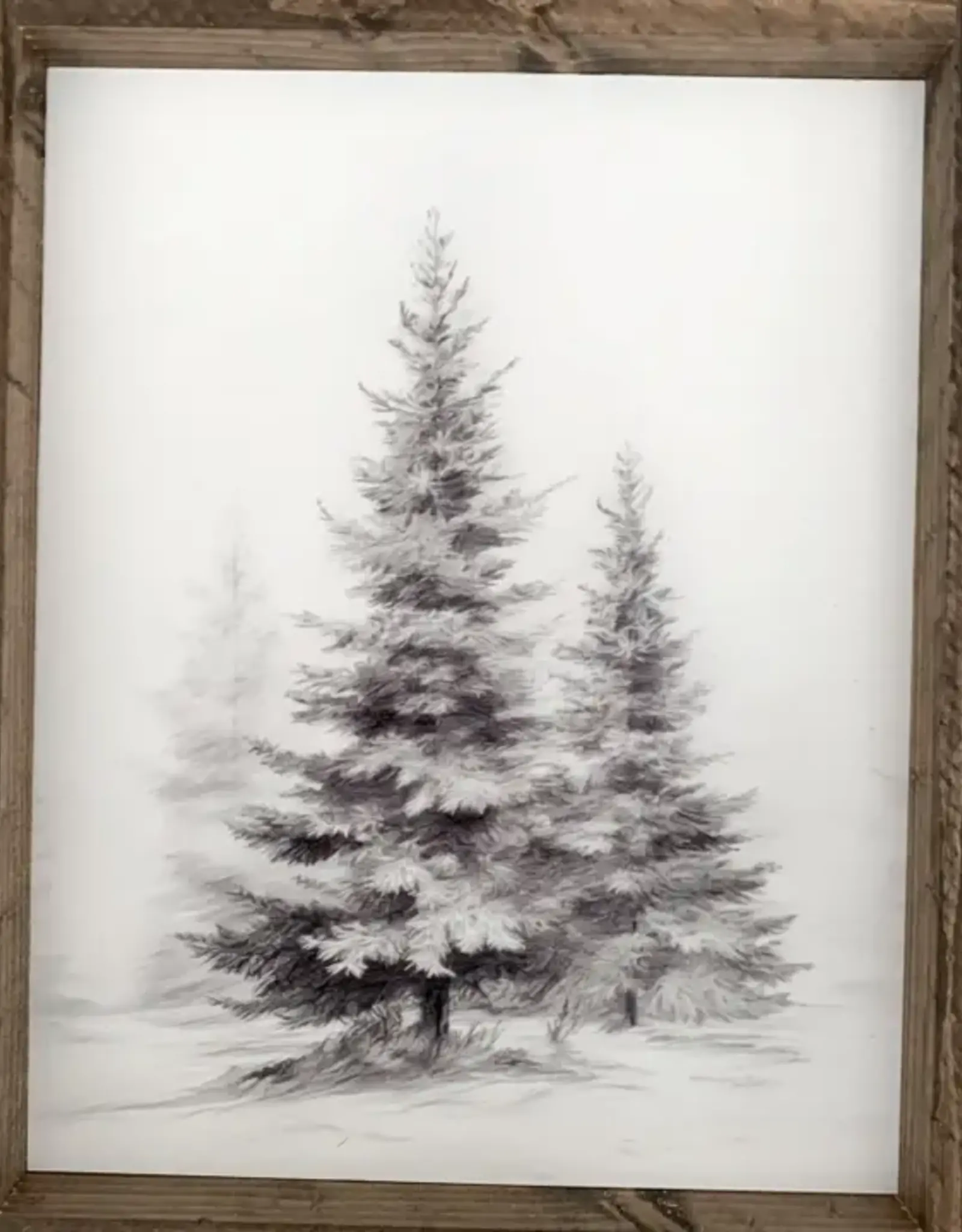 Ashwood Designs Winter Trees Print, 13x17